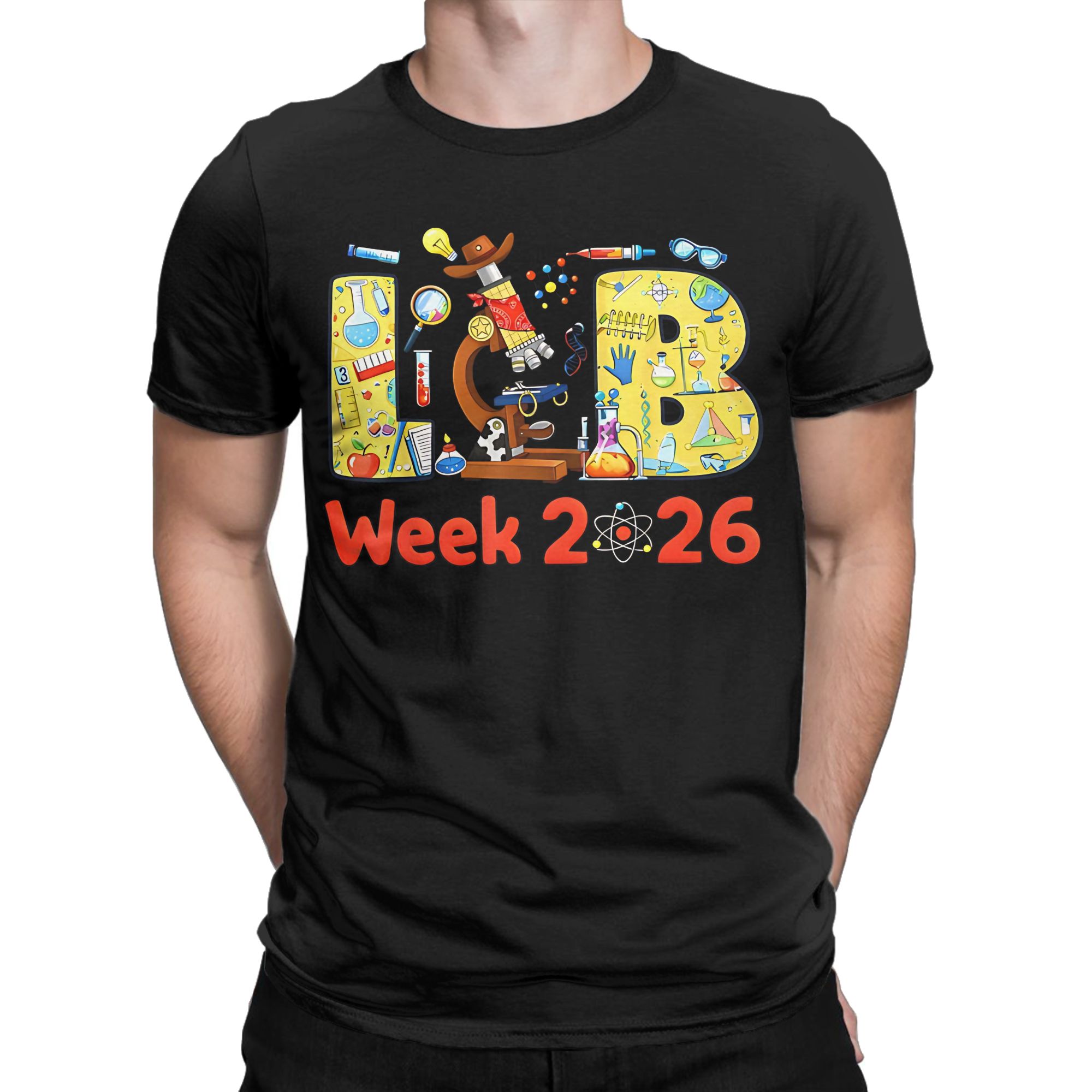 Medical Lab Tech - Футболка из 100% хлопка с графическим