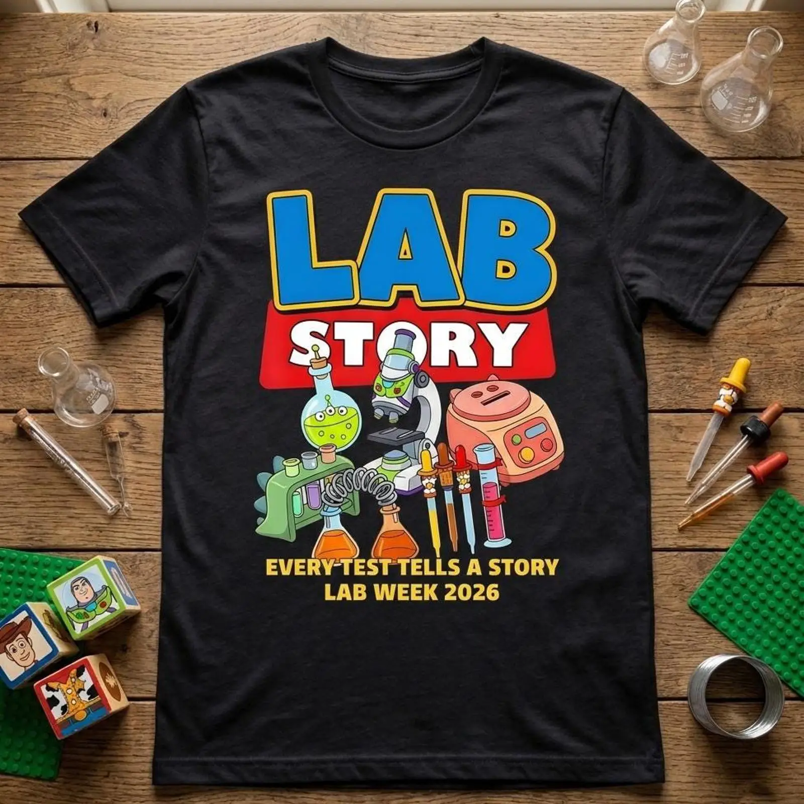 Футболка Lab Week 2026 с принт – обзор и цена Medical Lab Humor